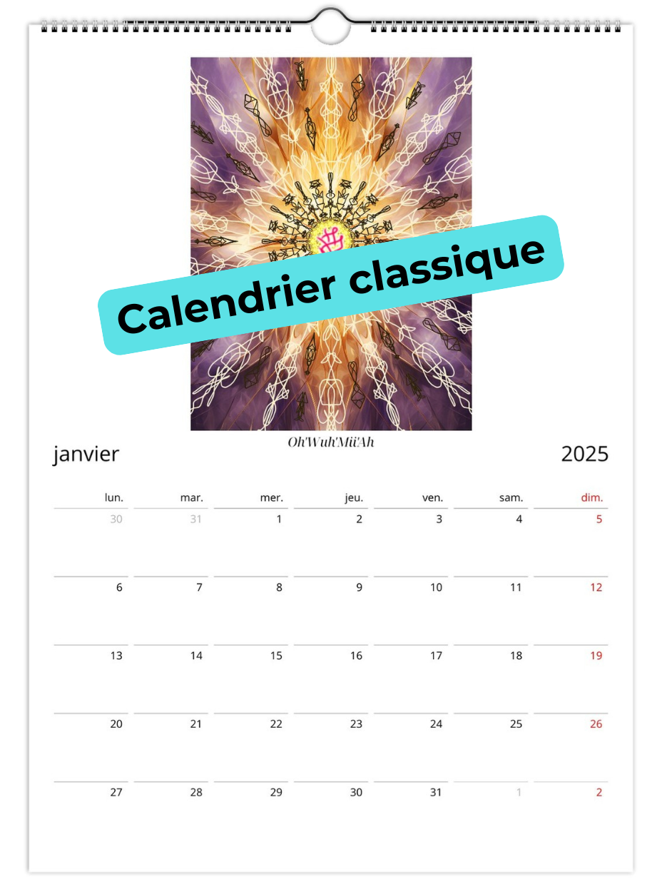 Calendrier 13 créations d'Ava'ya