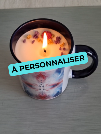 Bougie-Mug d'Ava'ya ~ A PERSONNALISER